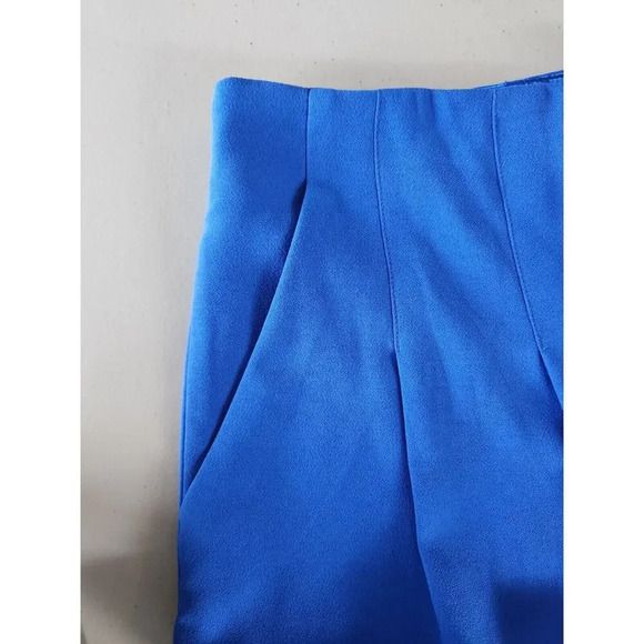NWT Ted Baker Zettah Pleated Culotte Cropped Pants Ted 4 / US 10 Blue #1K412 - Picture 9 of 14